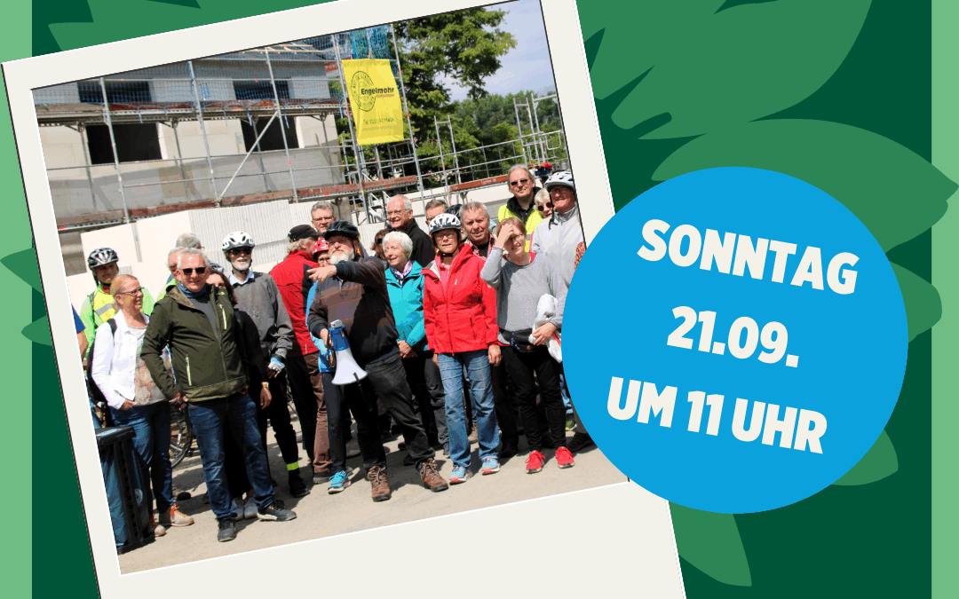 Baustellenradtour mit Bürgermeister Rolf Fliß am 21. September