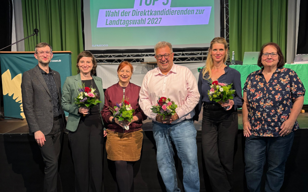 Essener Grüne stellen Kandidat*innen für die Landtagswahl 2027 auf